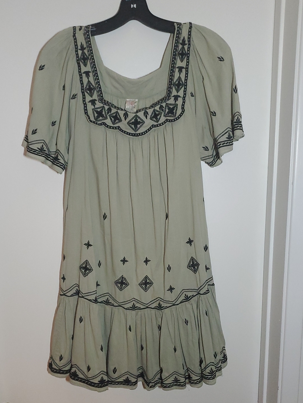 Vintage Cotton Embroidered Dress
